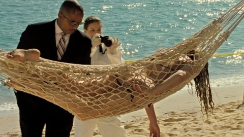 Nudes of Solange from Casino Royale. Butt, beach, camera. 779490