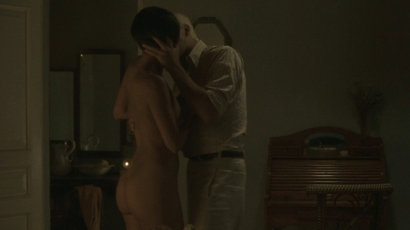 Caterina Murino Naked as Marita. Butt, kissing man, living room. 810111