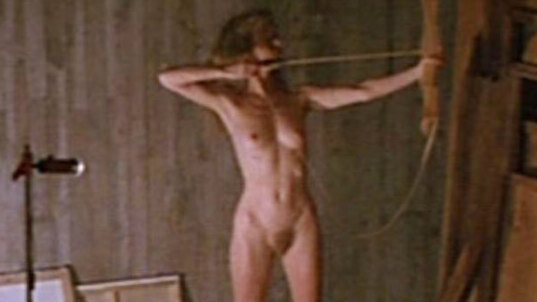Evelyne Buyle Nude as Samantha. Breasts, Bush, blonde, bow and arrow. 626636