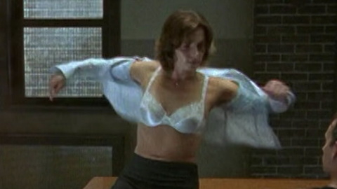 Hottest Tamara Craig Thomas Scene in Cold Squad. Underwear, brunette, interrogation room. 940970