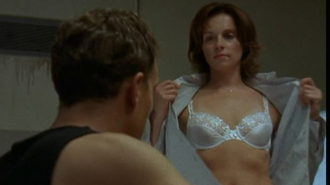 Sexiest Scenes of Mickey Kollander from Cold Squad. Underwear, brunette, interrogation room. 940967