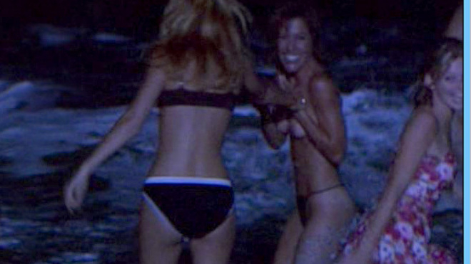 Vanessa Parise Nude in Kiss the Bride. Breasts, back exposed, beach. 617158