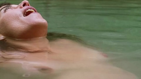 Lubna Azabal Naked in Here. Breasts, brunette, lying in water. 738769