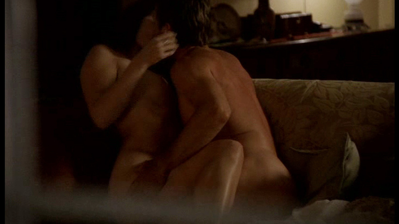 Mary Collins from Tease Naked. Breasts, brunette, couple on couch. 673691