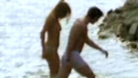Lizzie Brocheré Nude in One to Another. Breasts, beach, couple. 647710