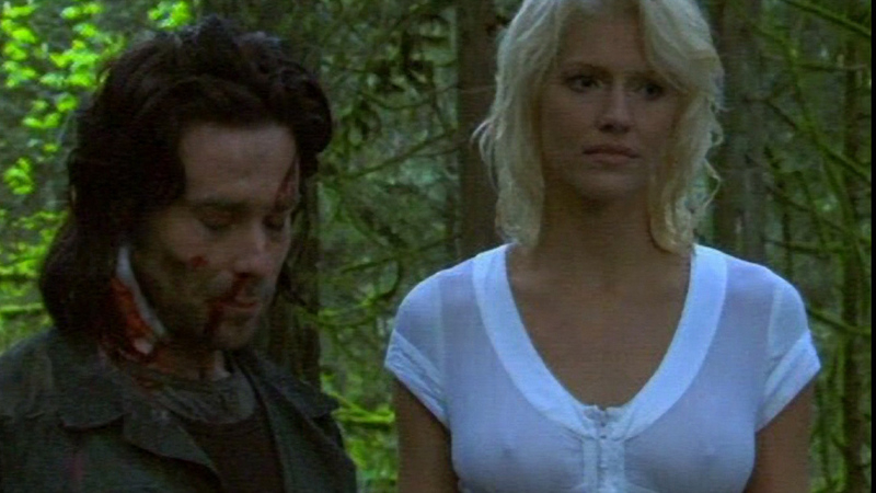 Sexiest Scenes of Number Six from Battlestar Galactica. Sexy, blonde, nipples through shirt. 683651