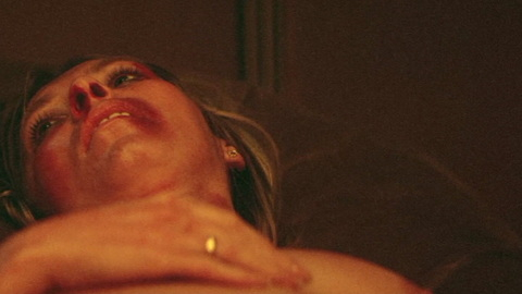 Sharon Duce Naked in Outland. Breasts, bloody nose, bruises. 1015105