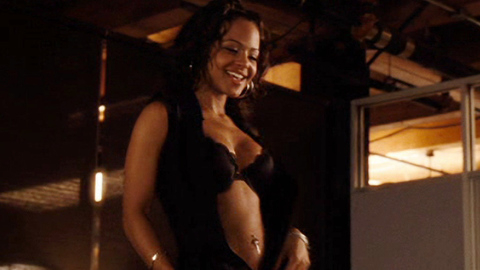 Christina Milian in Ghosts of Girlfriends Past (2009) Underwear Belly Button Piercing Big Breasts 675396