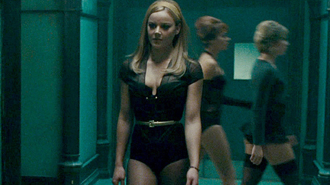 Abbie Cornish in Sucker Punch (2011) Sexy Black Panties Black Stockings 698166