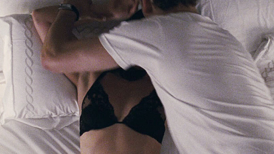 Hottest Abbie Cornish Scene in W.E.. Underwear, bed, black bra. 710642