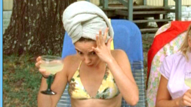 Sexiest Scenes of Bell from Southern Belles. Bikini, SFW, margarita. 619595