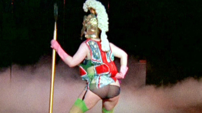 Sexiest Jordan Scene in Jubilee. Underwear, SFW, black helmet. 570643