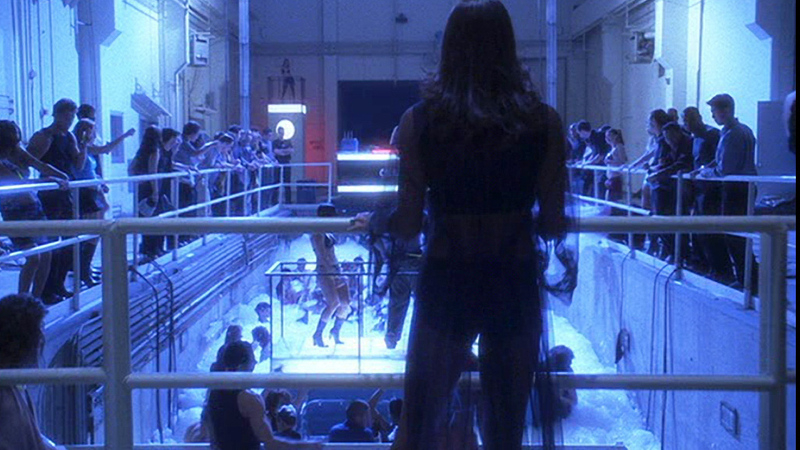 Sexiest Sandra McCoy Scene in CSI: Crime Scene Investigation. Sexy, SFW, blue lighting. 676465