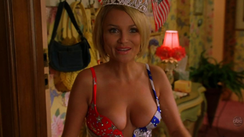 Pushing Daisies's Sexiest Scenes with Kristin Chenoweth. Sexy, American flag swimsuit, SFW. 665256