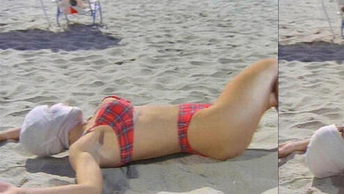 Hottest Cornellia Johnson Scene in Bikini Squad. Bikini, SFW, bandage on face. 578054