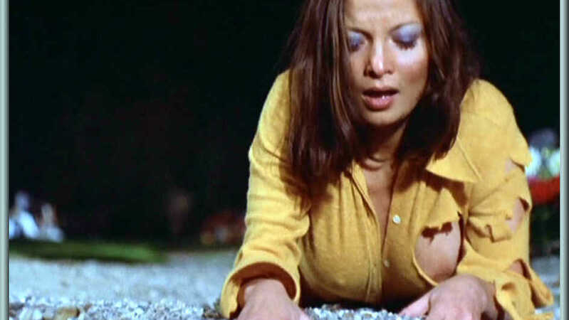 Françoise Pascal Naked in The Iron Rose. Breasts, breast through ripped shirt, brunette. 621199