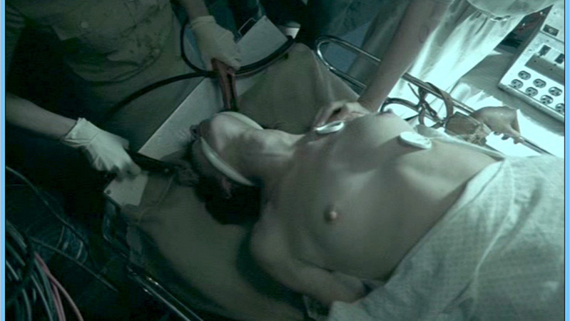 Megan Lee Ethridge Nude in Alien Abduction. Breasts, electric shock therapy, electrodes. 621262