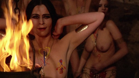 Nadia Henkowa in The Devil's Plaything (1973) Breasts Body Paint Breasts 800891