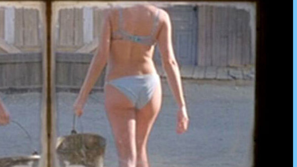 Hottest Halina Reijn Scene in Grimm. Underwear, back exposed, blue panties. 622718