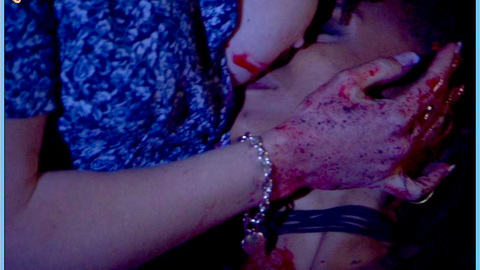 Claire Mills in Dark Town (2004) Breasts Lesbian Bloody Breasts 622602