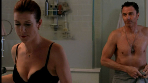 Kate Walsh in Private Practice (2007-2010) Underwear Bathroom Black Underwear 684150