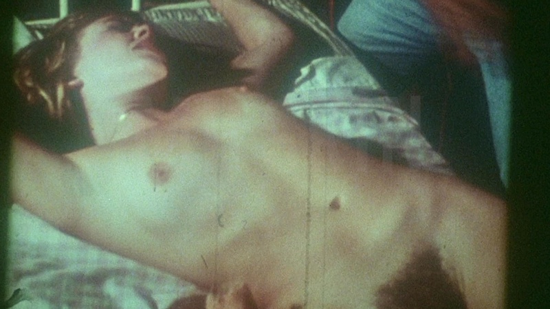 Beverly Warren Naked as Woman in Bondage. Breasts, Bush, arms tied to bed, hairy bush. 589527