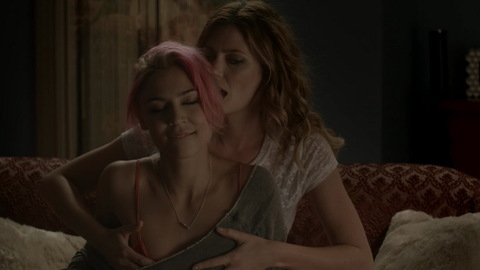 Concrete Blondes's Sexiest Scenes with Diora Baird. Lesbian, SFW, biting lip. 733968