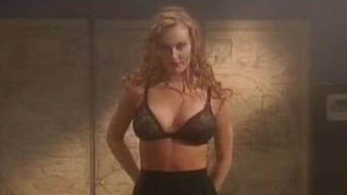 Sexiest Scenes of Virtual Reality Woman from Compromising Situations. Underwear, SFW, black bra. 659225