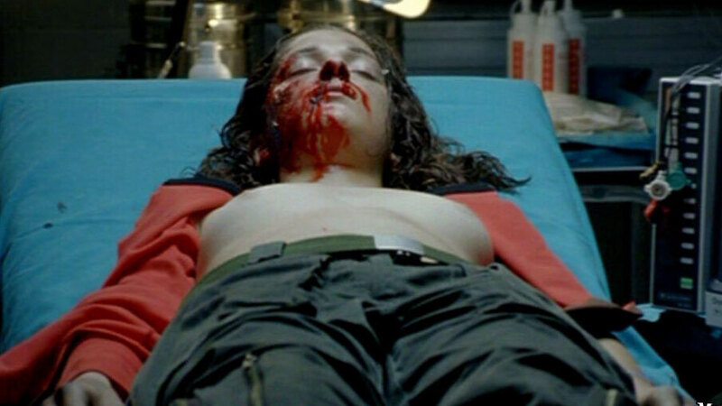 Nudes of Angela from Don't Move. Breasts, bloody nose, brunette. 624546
