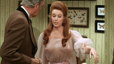 Hottest Elaine Devry Scene in The Cheyenne Social Club. Sexy, SFW, brunette. 646700