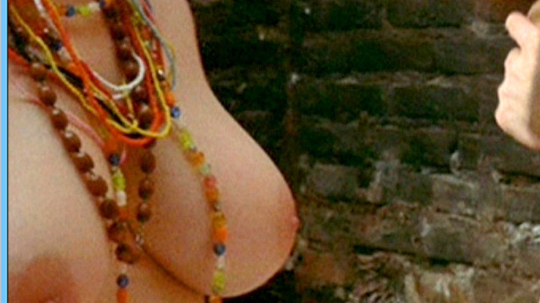 Fiorella Masselli Nude as Large prostitute. Breasts, beaded necklace, nude. 565190