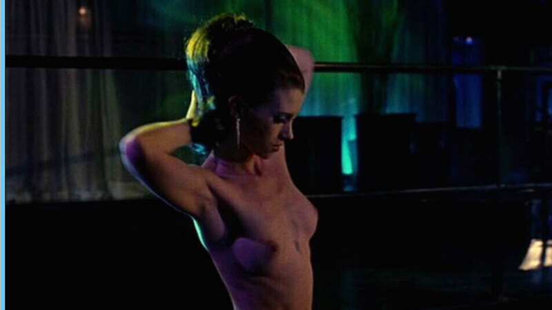 Julie McNiven Nude as Carlito's Dancer. Breasts, black hair, hair in bun. 625004
