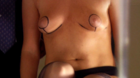 Billie Piper Naked as Hannah 'Belle' Baxter. Breasts, Body Double, black stockings, body paint. 665865