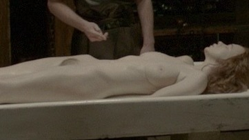 Lily / Brona Croft from Penny Dreadful Naked. Breasts, Bush, exam table, hairy bush. 748253