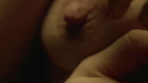 Lily / Brona Croft from Penny Dreadful Naked. Breasts, breast close-up, hand on breast. 748259