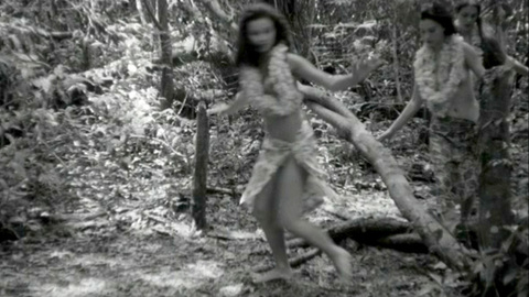 Nani Maka Naked in Pagan Island. Breasts, black and white, black hair. 627859