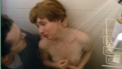 Sarah Huling in The Strangler's Wife (2002) Breasts Breasts Fully Clothed Man 628339