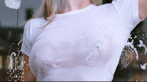 Katie Downes in Deuce Bigalow: European Gigolo (2005) Sexy Breast Close Up Breasts Pressed Against Glass 782931