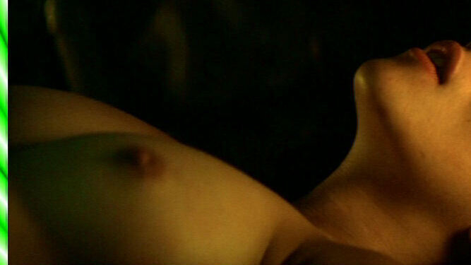 Mylène Jampanoï Nude as Ushna. Breasts, black hair, collage. 649136
