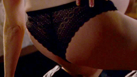 Mircea Monroe in The Change-Up (2011) Underwear Black Leather Boots Black Panties 702352