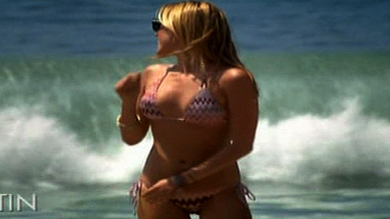 Sexiest Kristin Cavallari Scene in The Hills. Bikini, SFW, beach. 676315