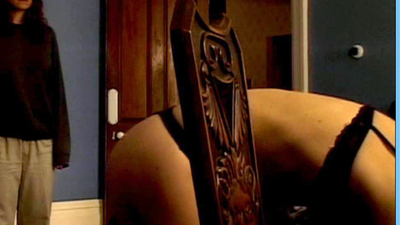 Sexiest Scenes of Luella from Luella Miller. Underwear, SFW, back exposed. 630191