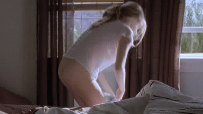Amanda Seyfried Nude in Big Love. Butt, getting dressed, man laying in bed. 680464