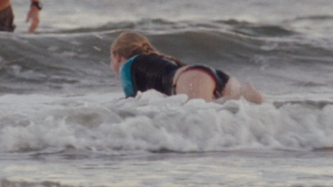 Amanda Seyfried in Dear John (2010) Sexy Black Bikini Sexy 684999