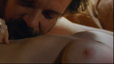 Amanda Seyfried Naked as Linda Lovelace. Breasts, bed, breast close-up. 727683