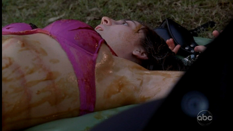Vanessa Motta in Castle (2010-2015) Underwear Black Hair Bloody 681752