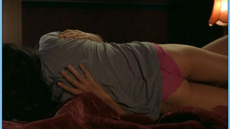 Hottest Emma Lung Scene in Peaches. Underwear, couple in bed, dark hair. 630554