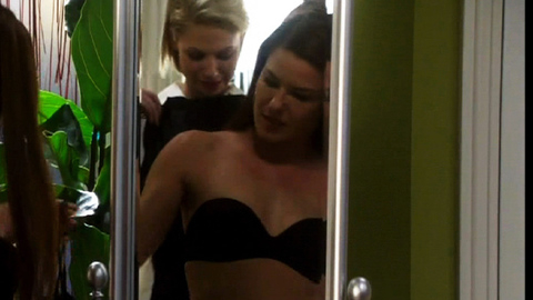 Alicia Lagano in The Client List (2010-2013) Underwear Black Bra Black Panties 709983