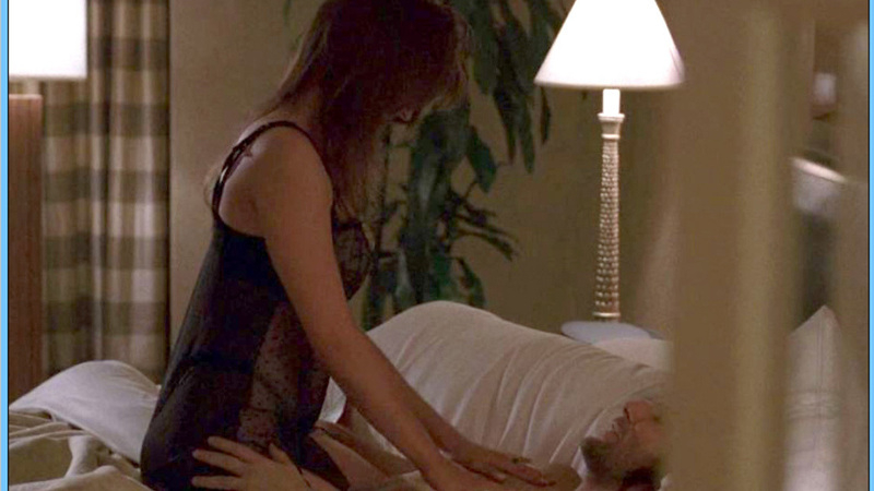 Sexiest Collette Stenger Scenes. Sexy, black negligee, brunette. 657904