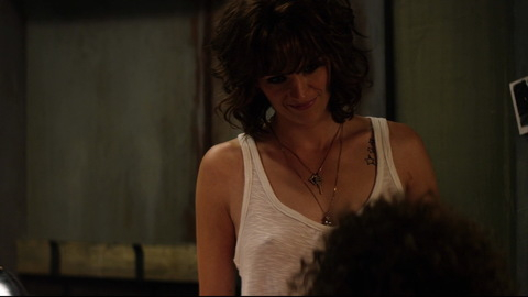 Stana Katic in CBGB (2013) Sexy Brunette Hard Nipples 733730